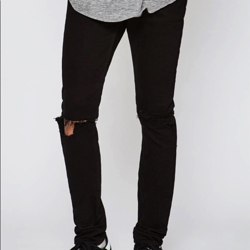 Pacsun distressed denim black